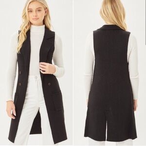 NEW Longline Button Vest